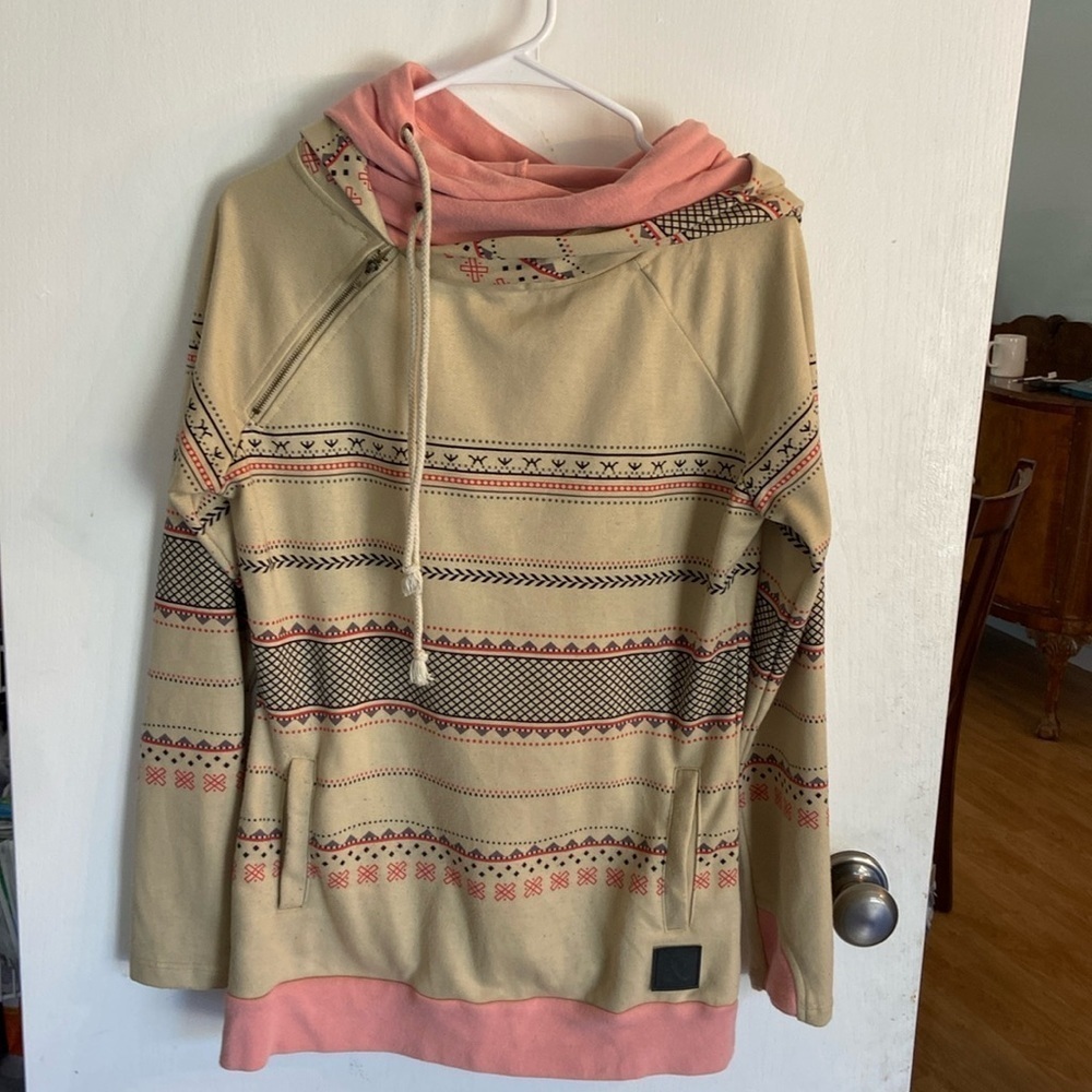 Ampersand double hood sweatshirt